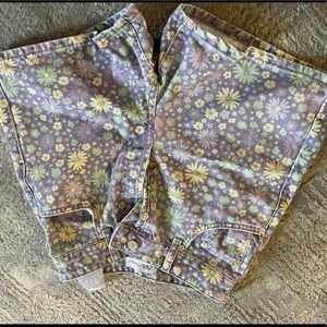 Zara Floral Jean shorts